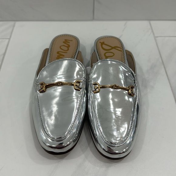 NEW! Sam Edelman Metallic Sky Linnie Bit Mule - Size 5 - Picture 9 of 16